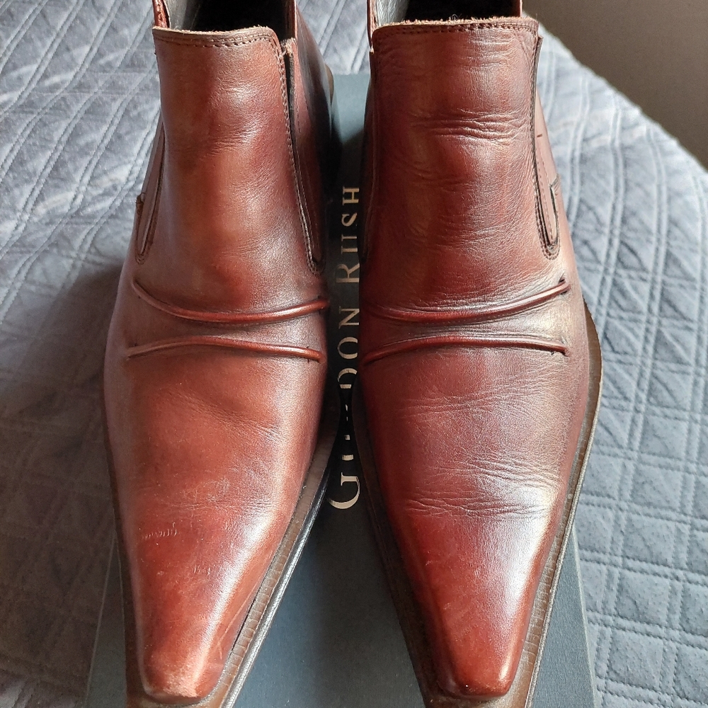 Brown Italian Shoes Worn X2 Excellent Condition Size 9.